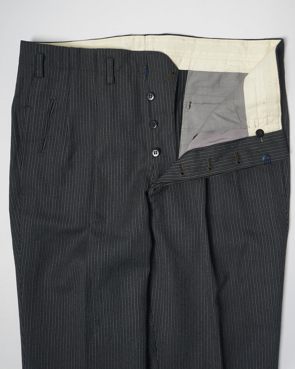 1960’s Stripe Wool Trousers / Size: 34