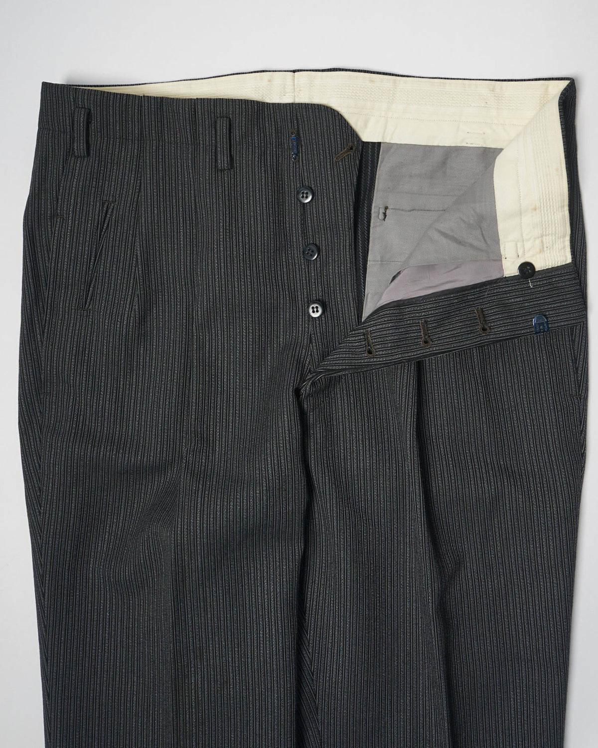1960’s Stripe Wool Trousers / Size: 34