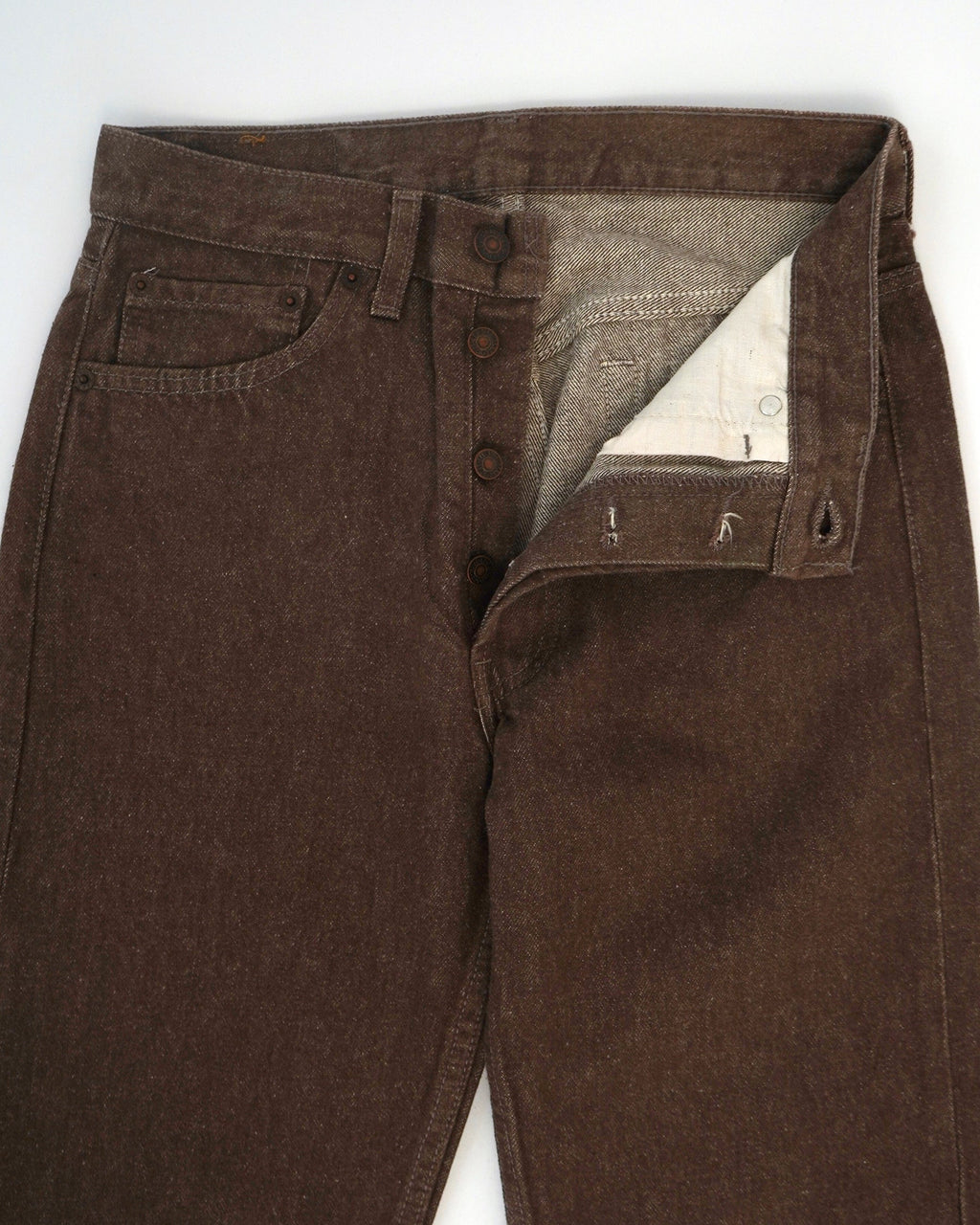 501 Straight Fit Brown Denim Pants / size: 29