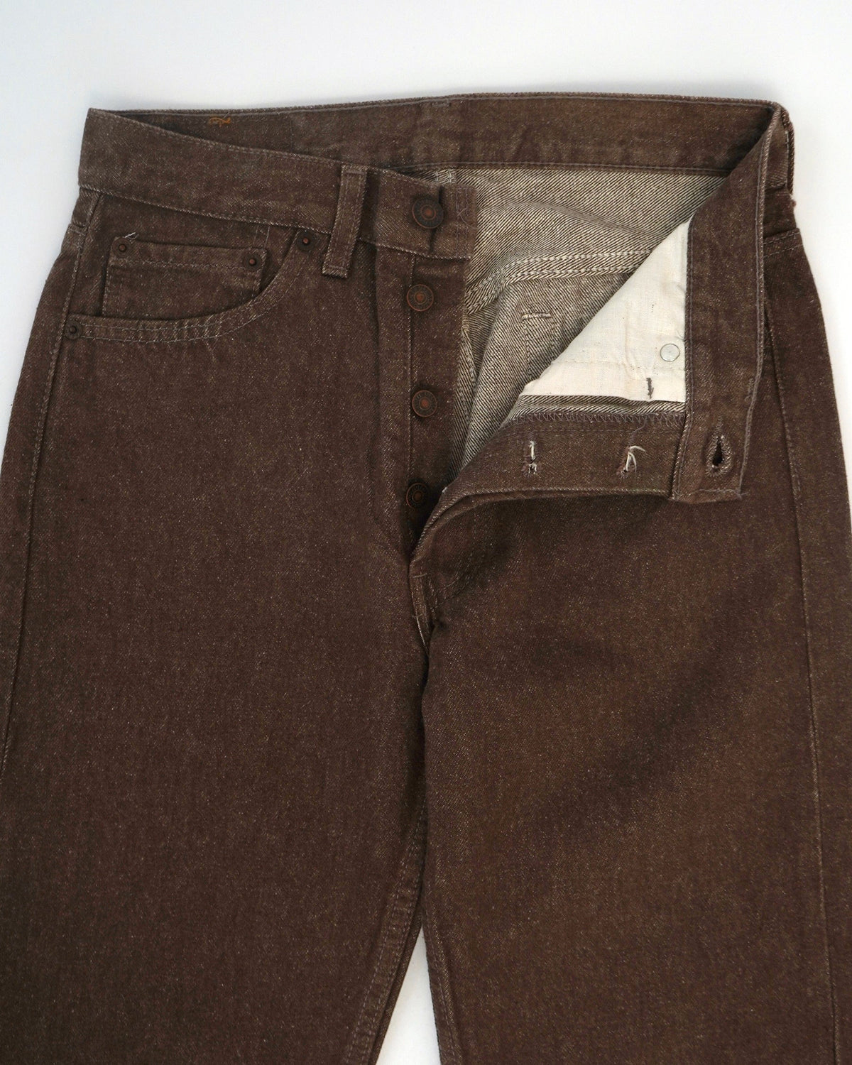 501 Straight Fit Brown Denim Pants / size: 29