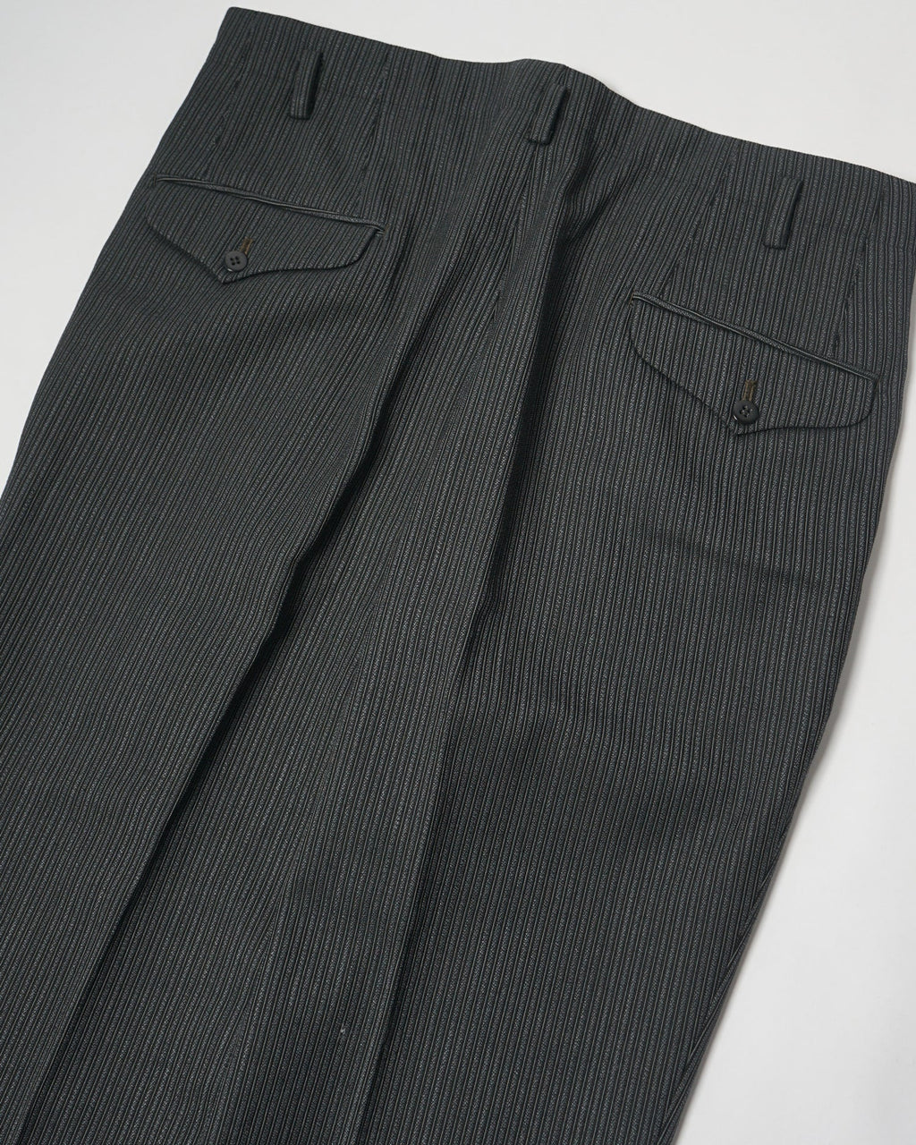 1960’s Stripe Wool Trousers / Size: 34