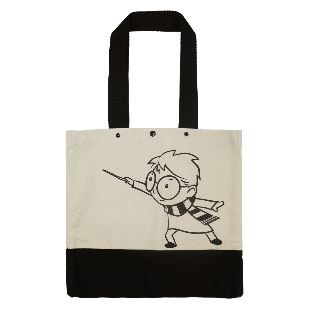 Harry Potter Illustrated Canvas Tote Bag