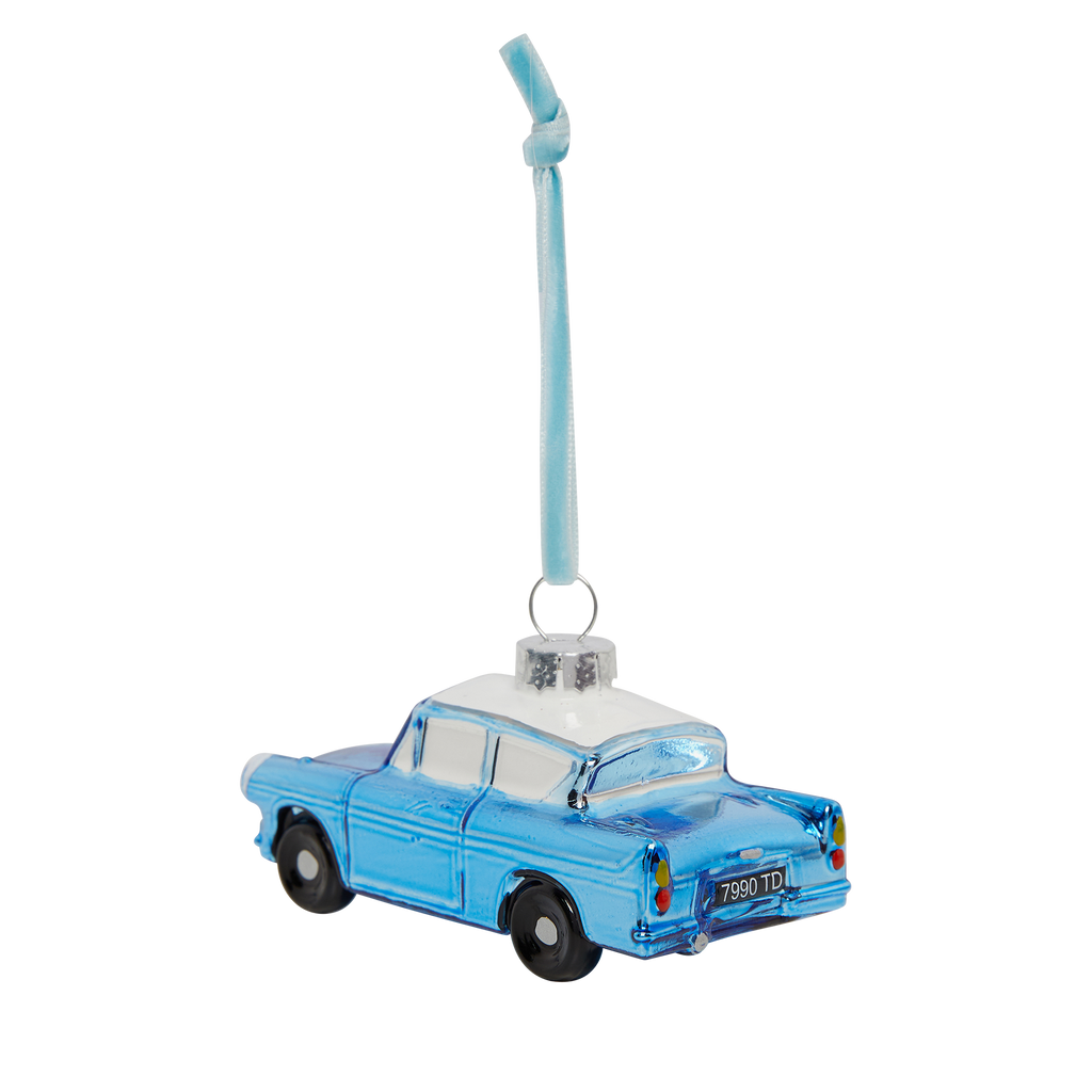 Ford Anglia Glass Ornament