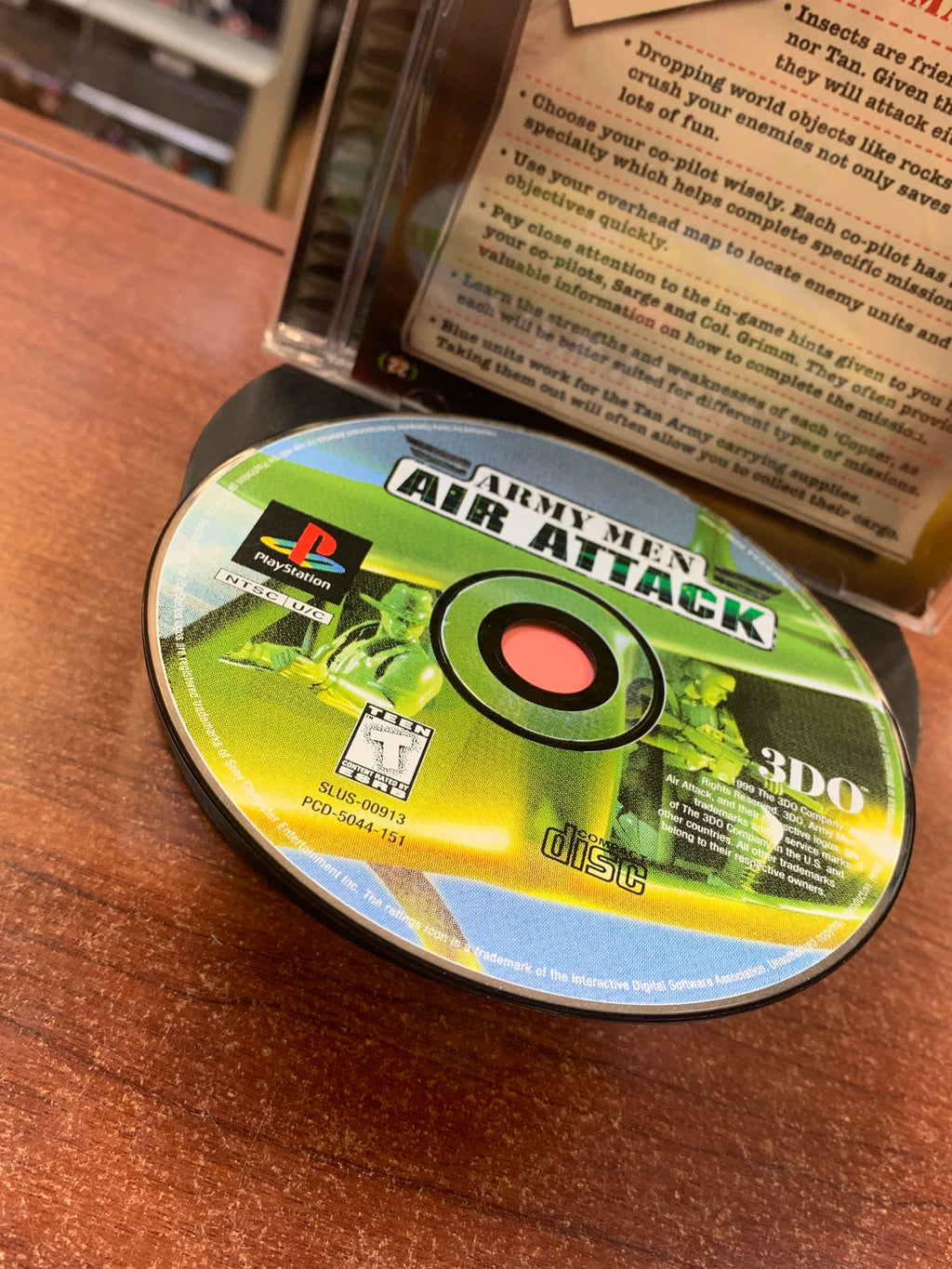 Army Men Air Attack (PS1 Playstation, Video Game) **TESTED**