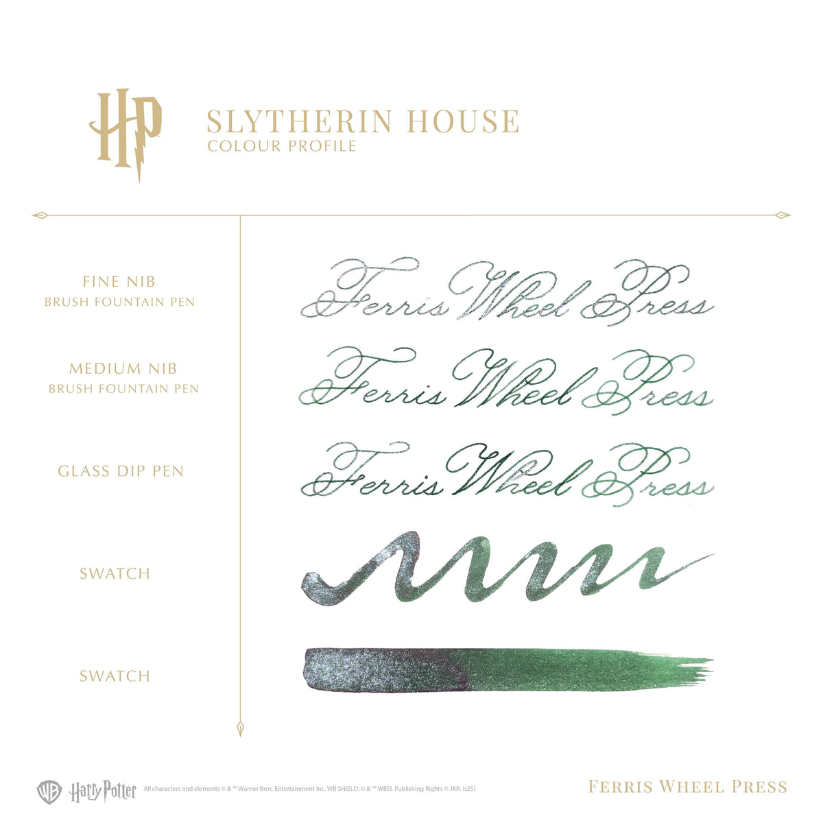 Warner Bros. | Harry Potter | Dabbler Pen and Ink Set | Slytherin House
