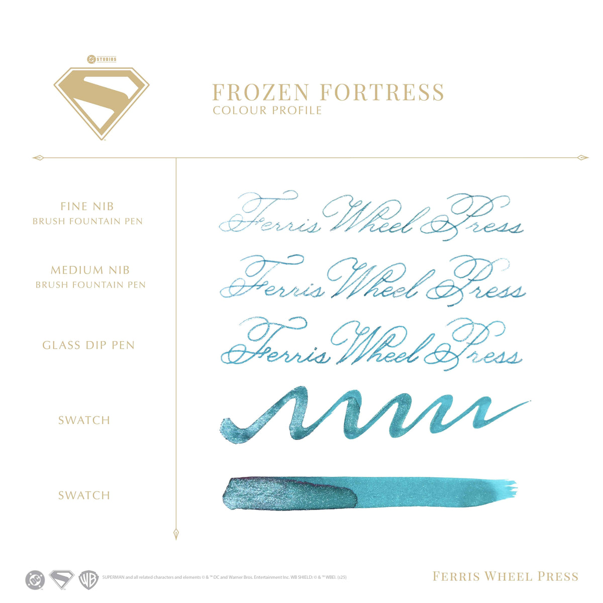 Superman 28ml Ink set + Modern Antiques Inkwell