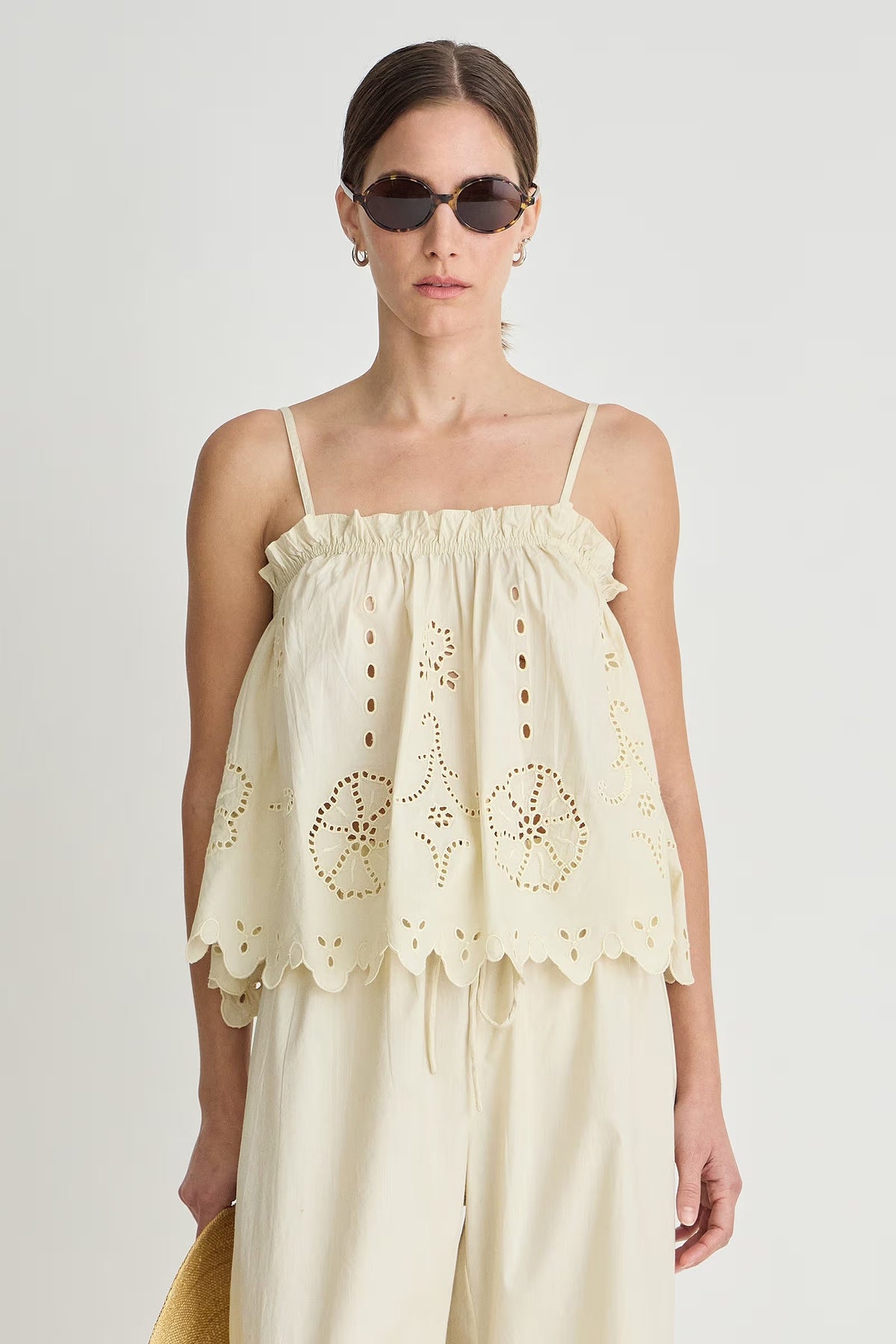Apiece Apart Embroidered Cami Top