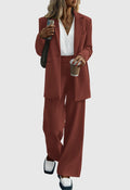 Women's Business Casual Blazer Pant Set