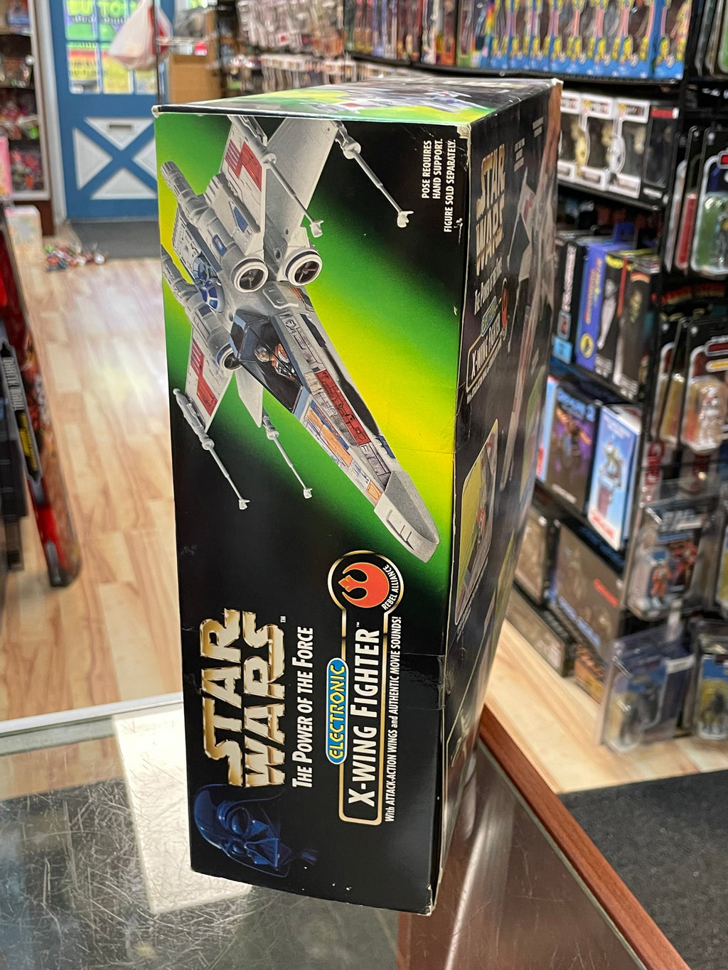 Electronic X- Wing Fighter (Vintage Star Wars POTF, Kenner) OPEN BOX