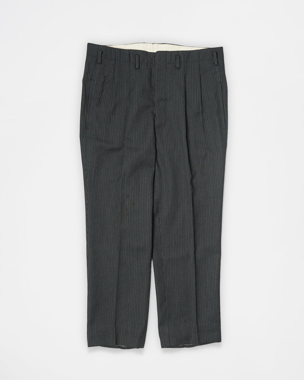 1960’s Stripe Wool Trousers / Size: 34