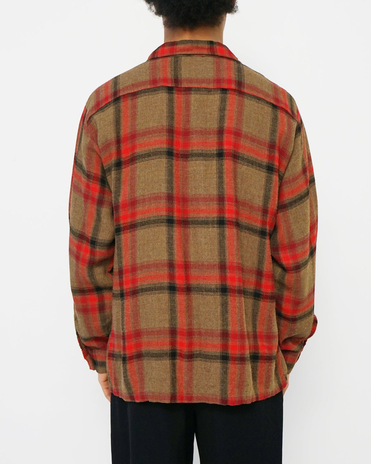 1950's Rayon Plaid Shirt