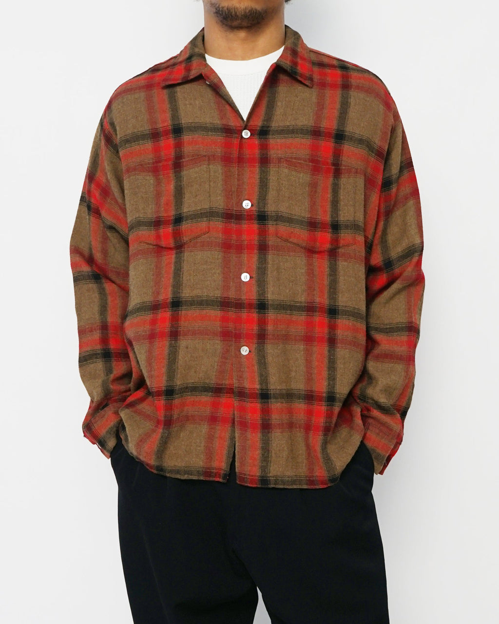 1950's Rayon Plaid Shirt