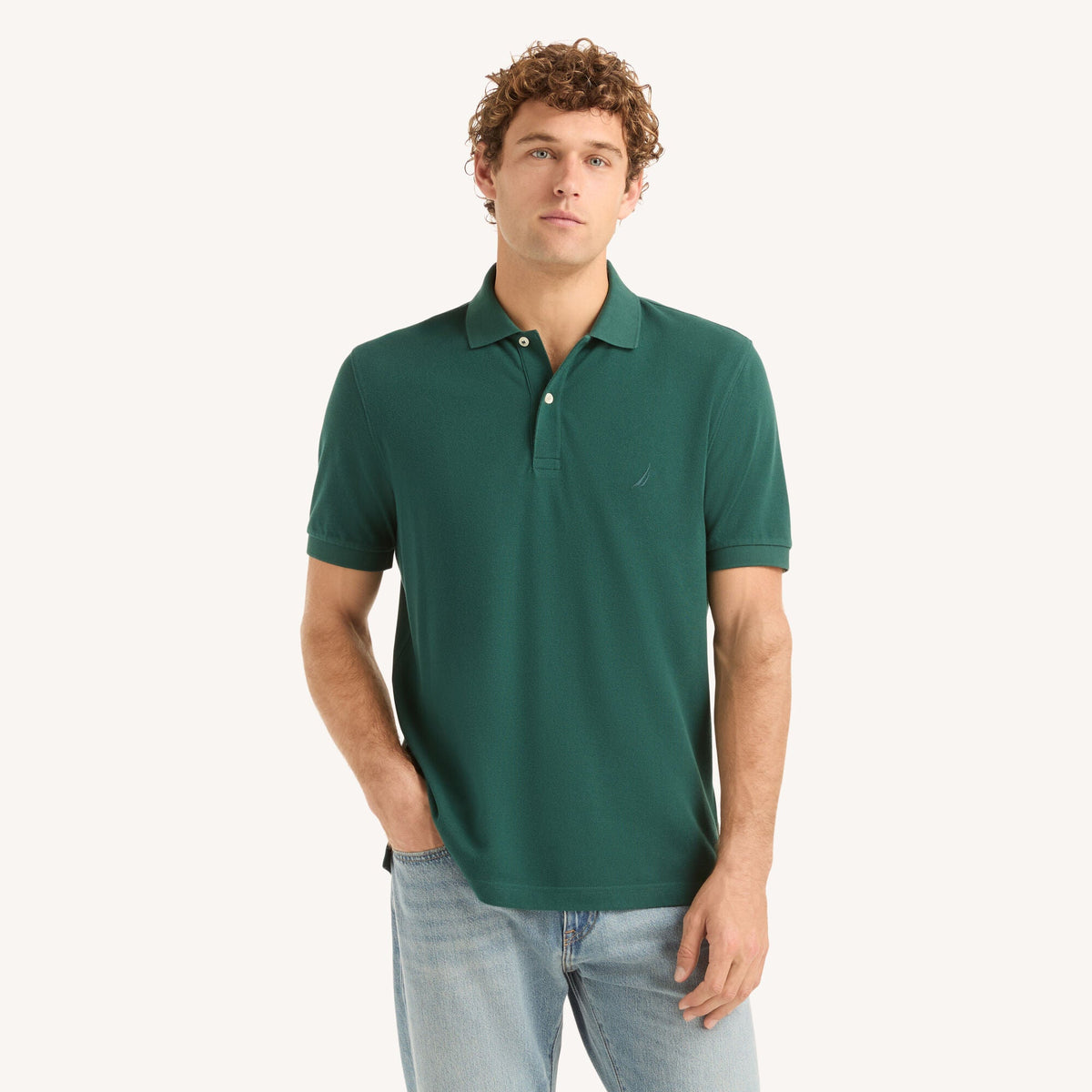 Nautica Mens Classic Fit Deck Polo