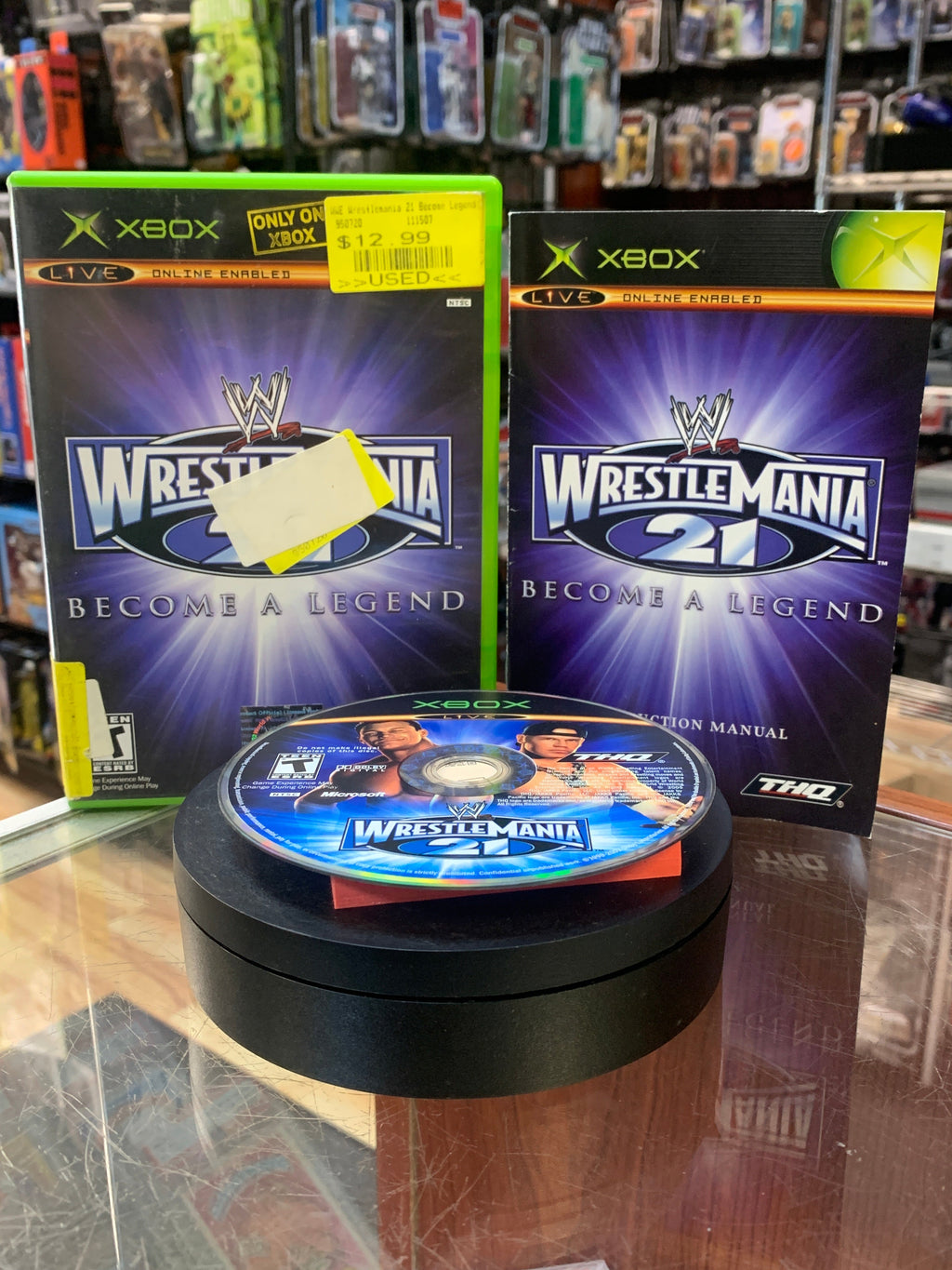 Wrestlemania 21 Become A Legend (Xbox, THQ, Video Game) **TESTED**