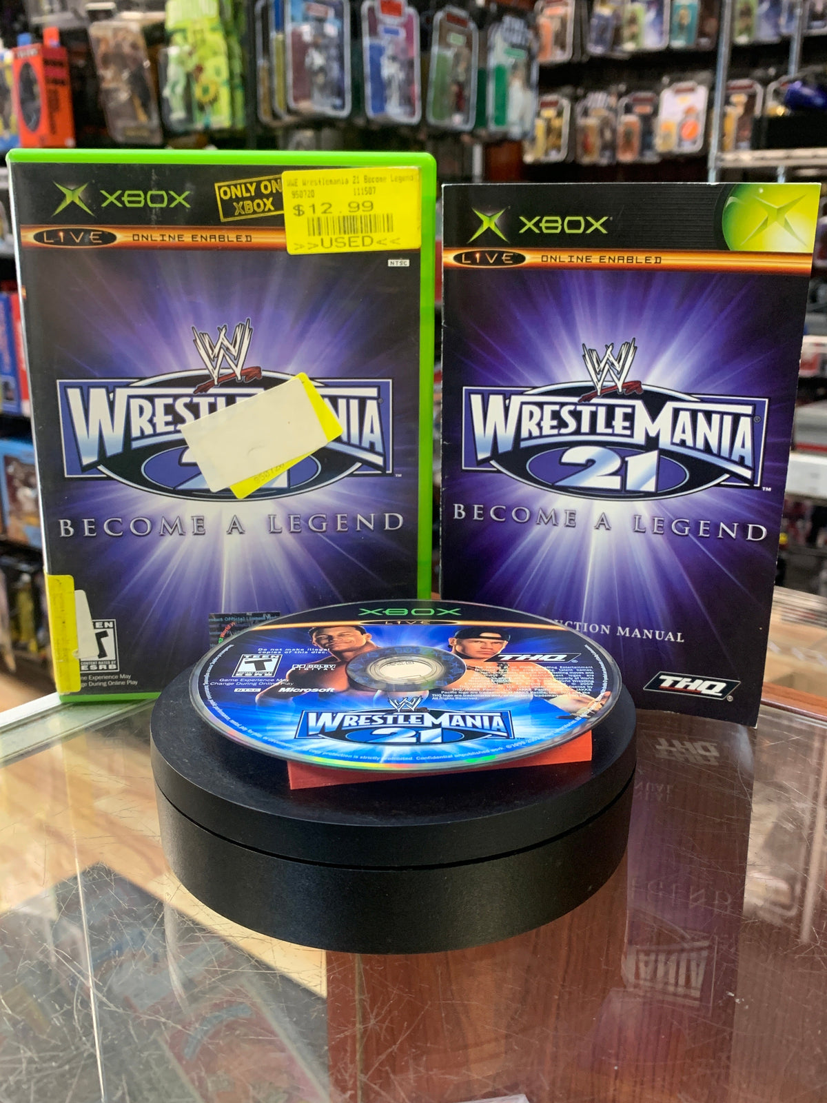 Wrestlemania 21 Become A Legend (Xbox, THQ, Video Game) **TESTED**