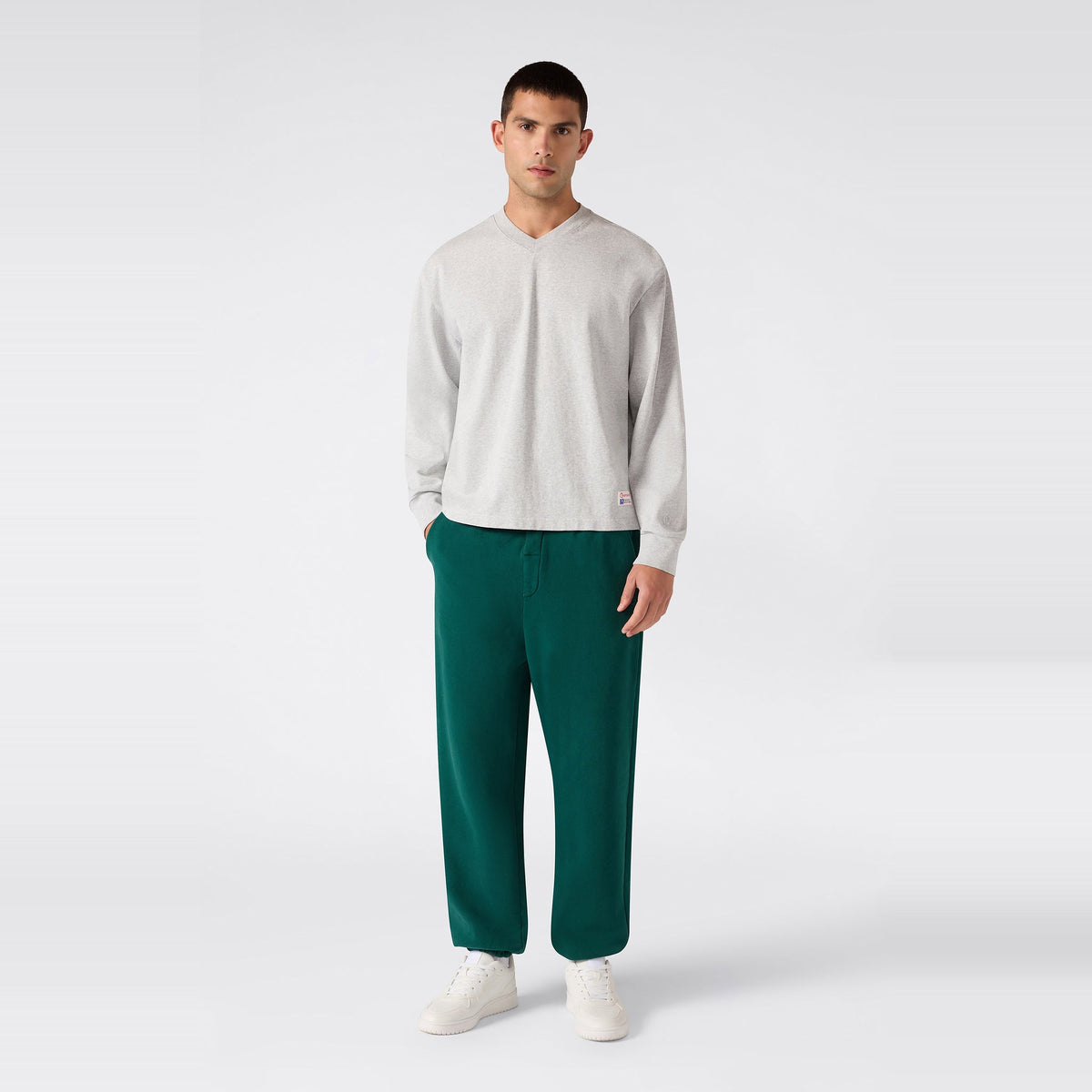 Men's Knitted Elastic Cuff Pants