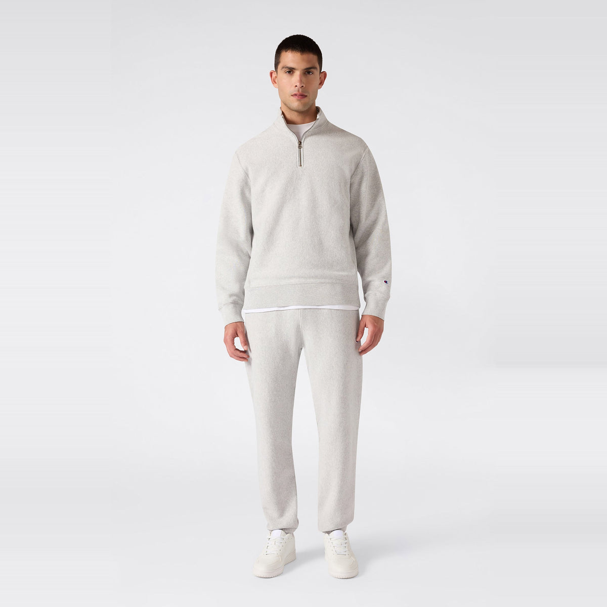 Men's Knitted Half Zip Sweatshirt
