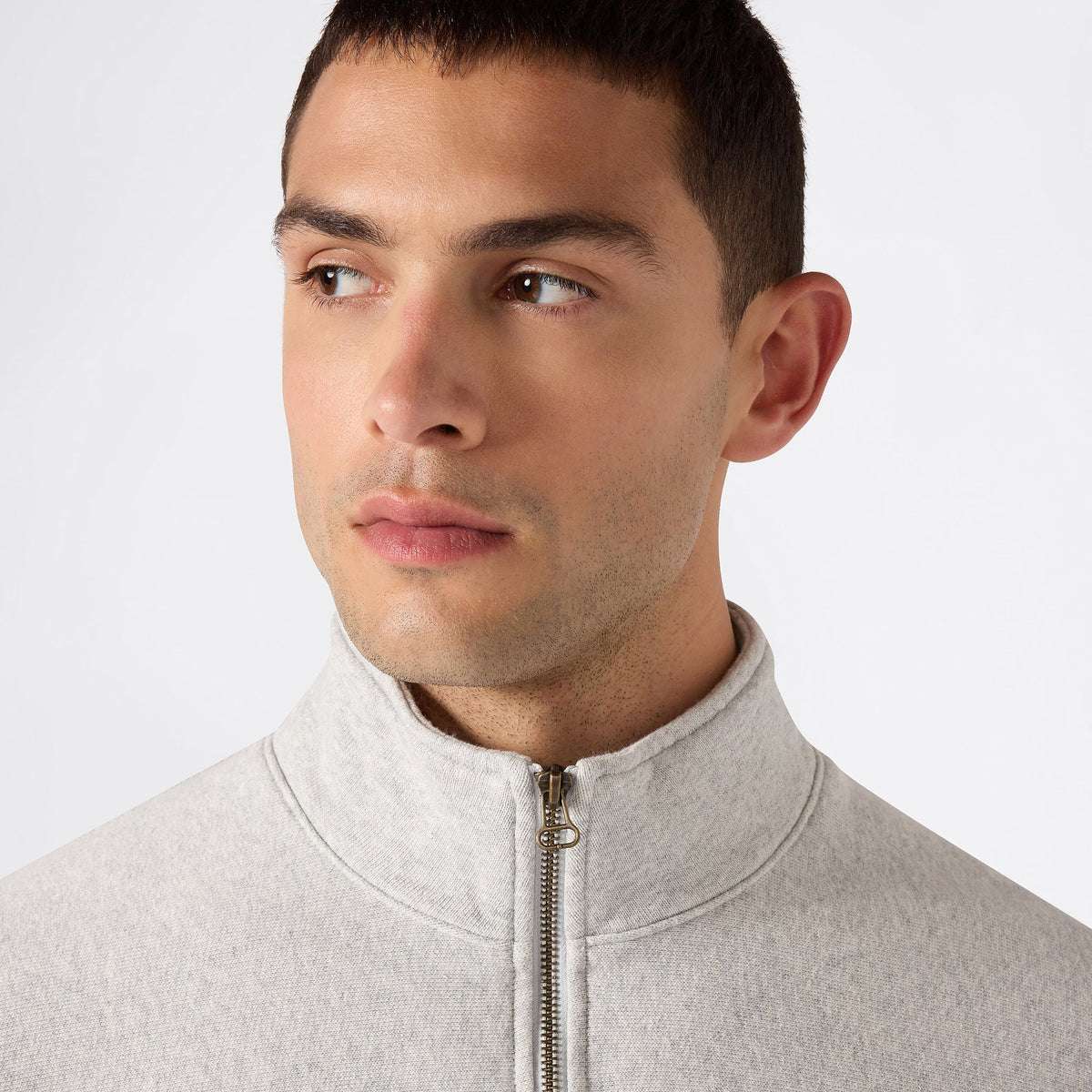 Men's Knitted Half Zip Sweatshirt