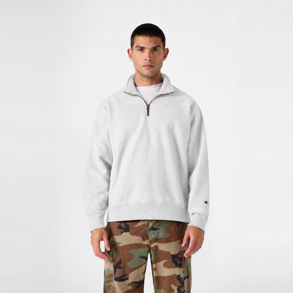 Men's Knitted Half Zip Sweatshirt