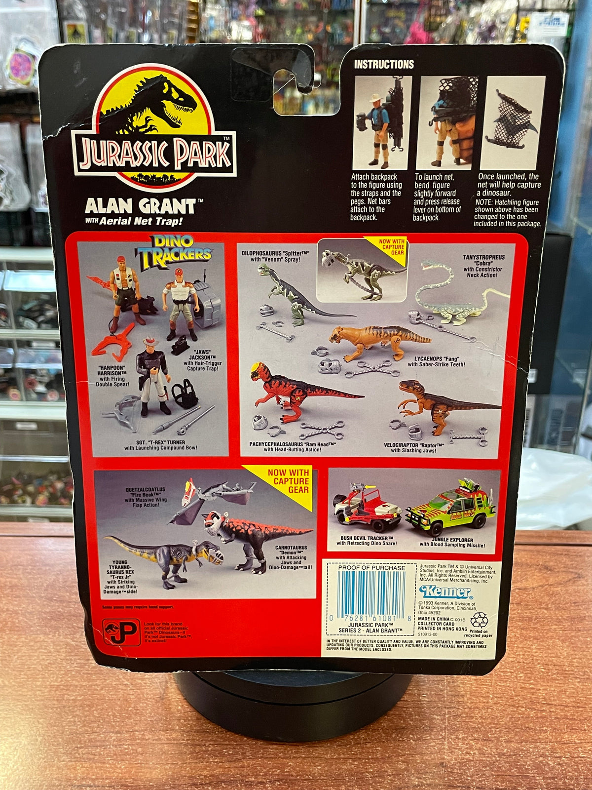 Alan Grant (Vintage Jurassic Park, Kenner) ** SEALED**