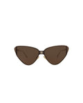Cat Eye-Frame Metal Sunglasses