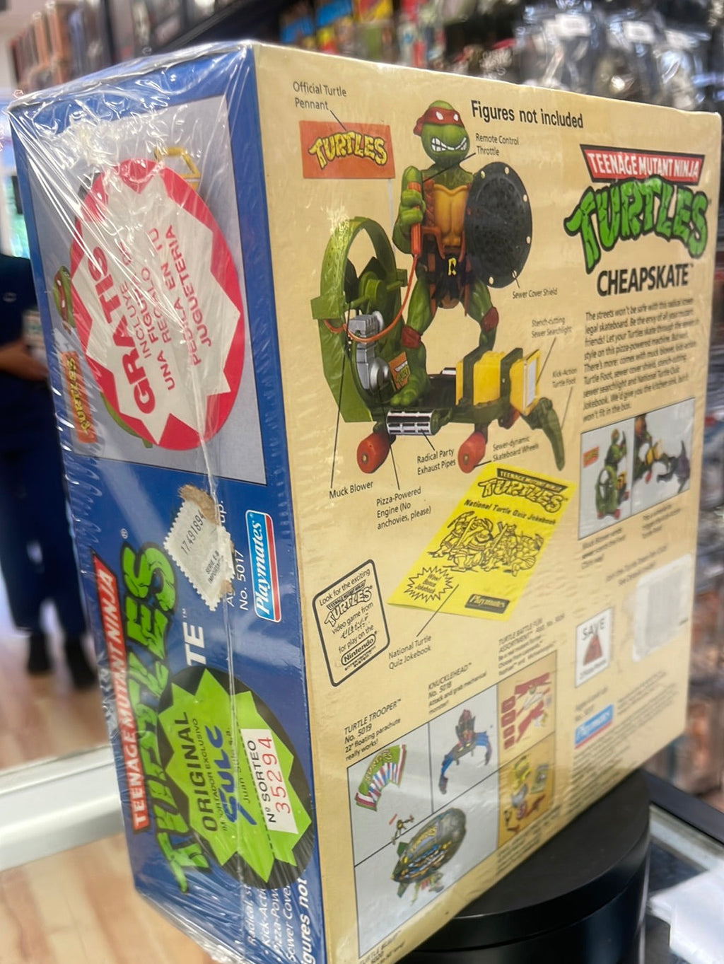 Argentinian Cheapskate with Splinter (Vintage TMNT Ninja Turtles, Playmates)