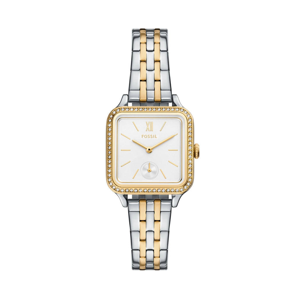 Fossil Outlet Women's Colleen 28mm Three-Hand Two-Tone Stainless Steel Watch