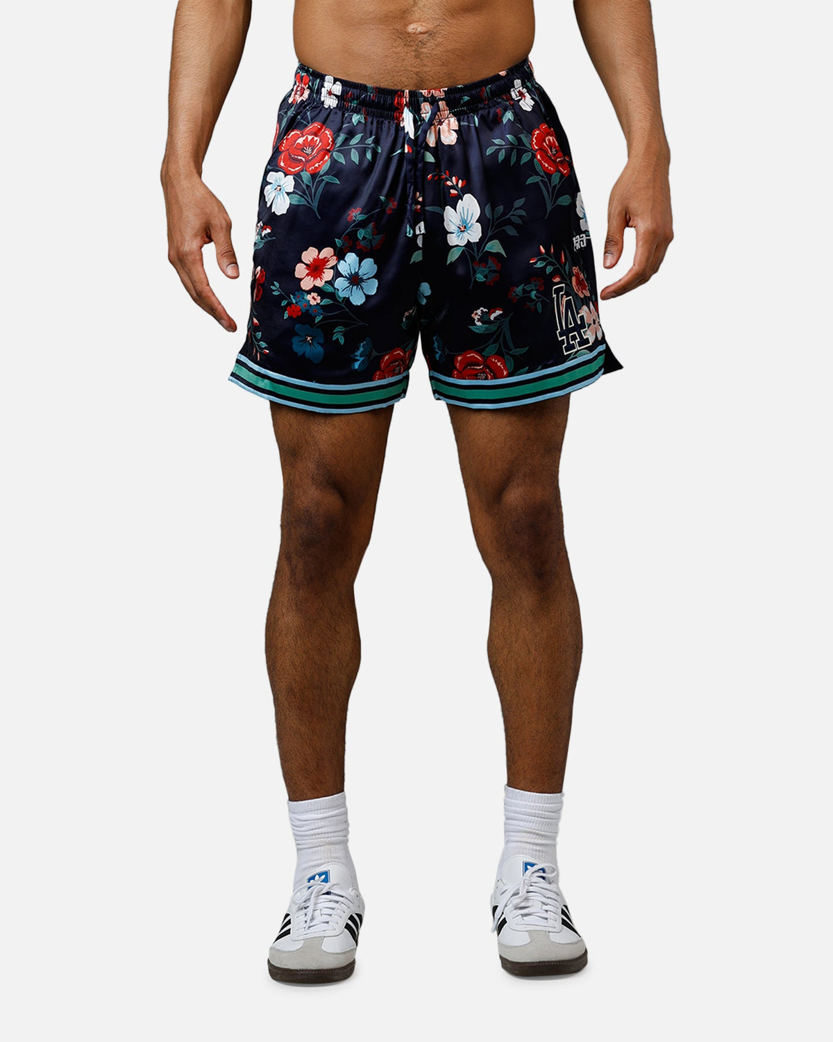 Pro Standard Los Angeles Dodgers Floral Shorts Navy