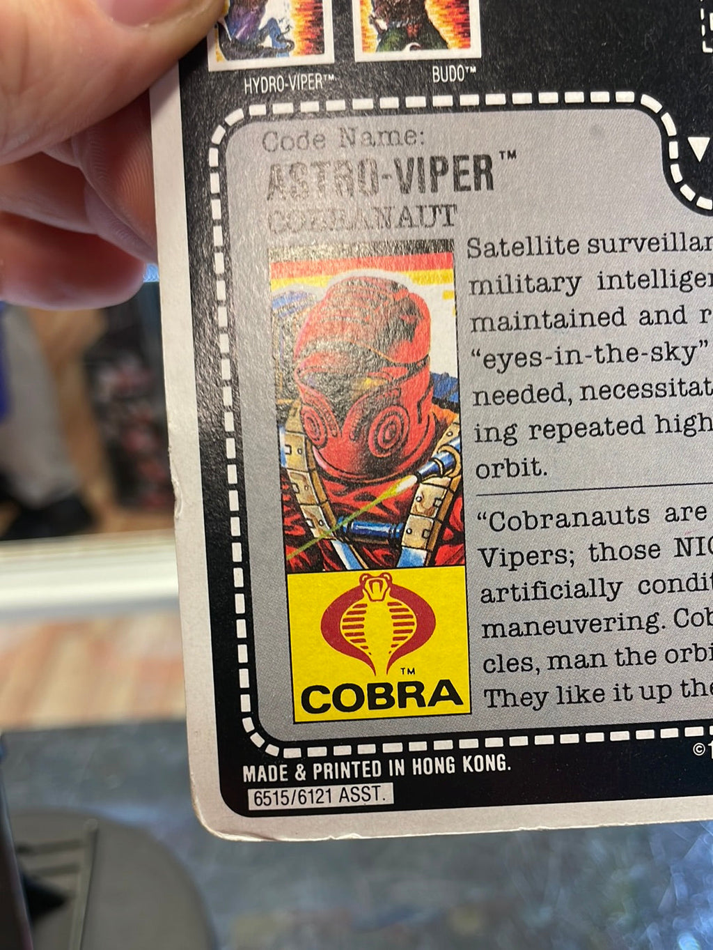 Astro Viper with Micro Figure (Vintage GI Joe, Hasbro) Sealed