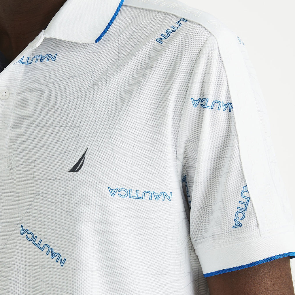 Nautica Mens Navtech Classic Fit Polo