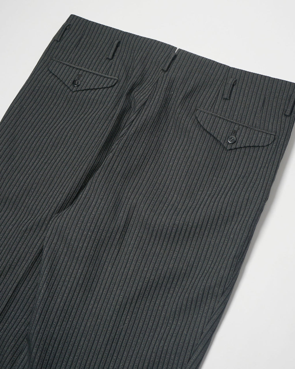 1960’s Stripe Wool Trousers / Size: 35