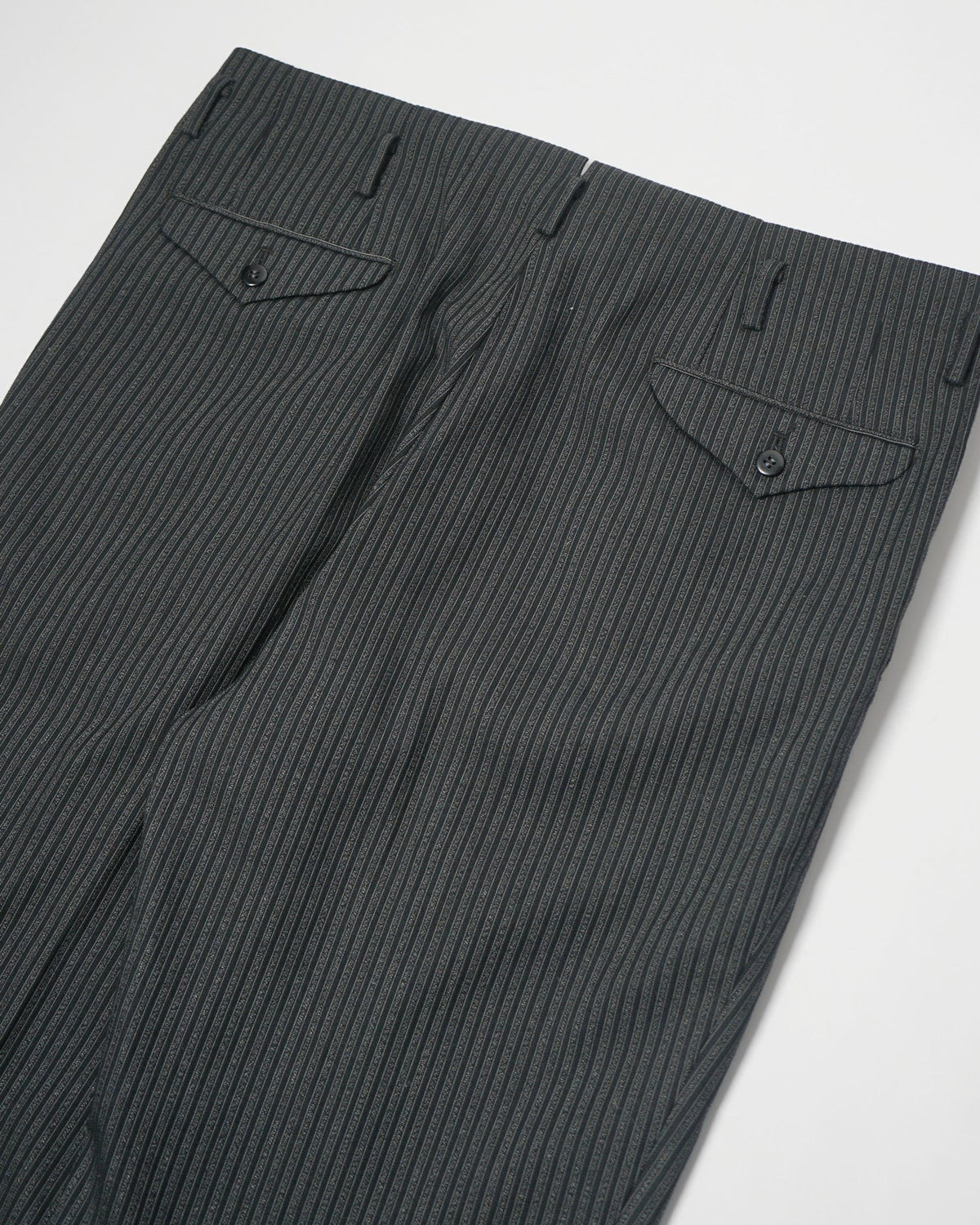 1960’s Stripe Wool Trousers / Size: 35