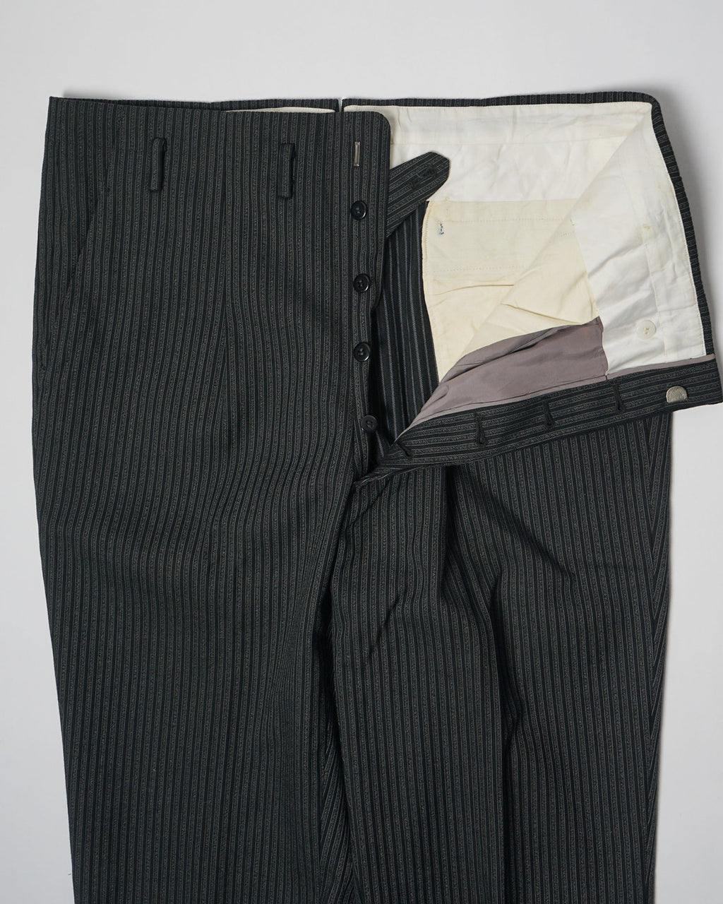 1960’s Stripe Wool Trousers / Size: 35