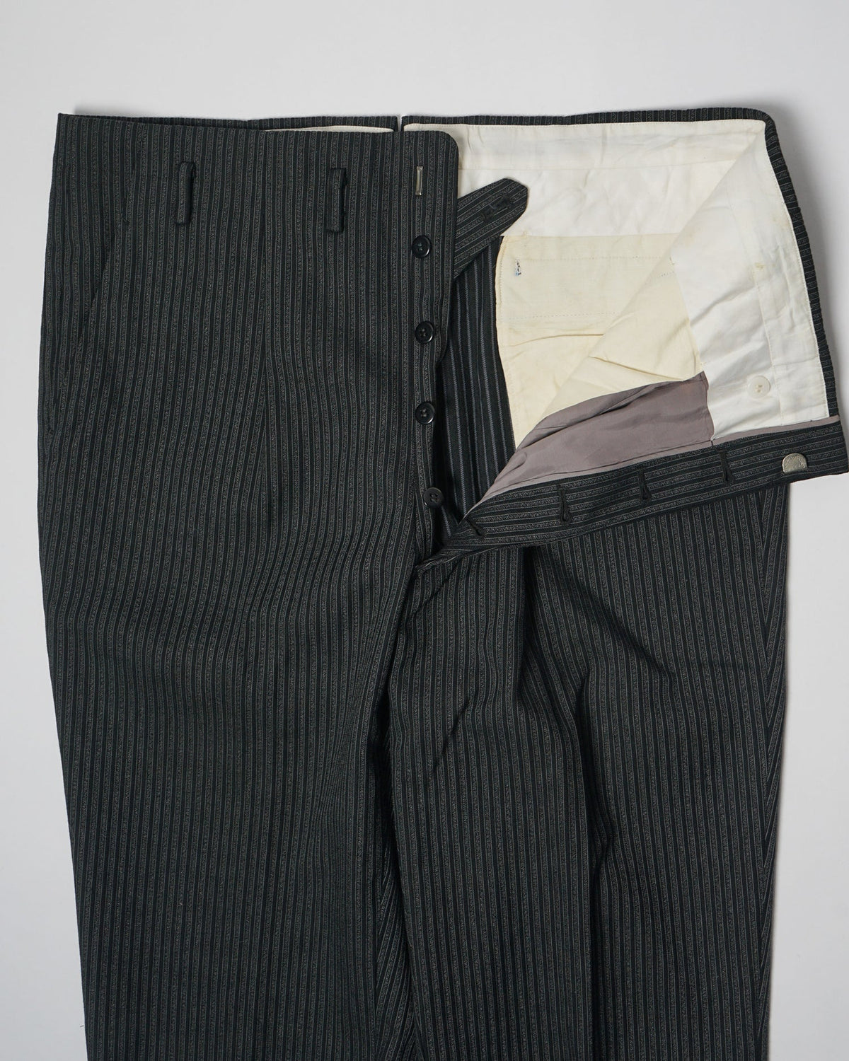 1960’s Stripe Wool Trousers / Size: 35