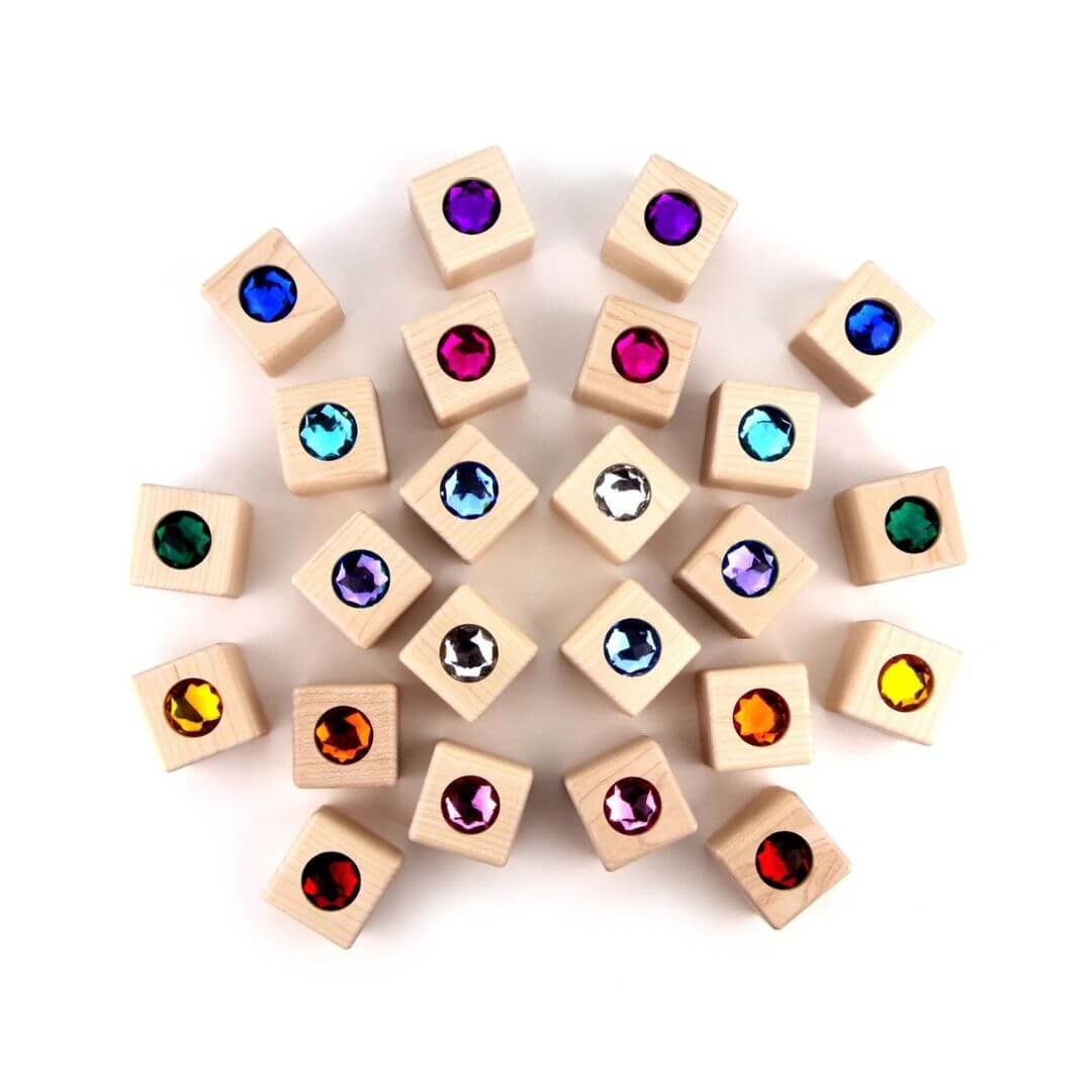 Gem Cube Blocks - 24 Pieces