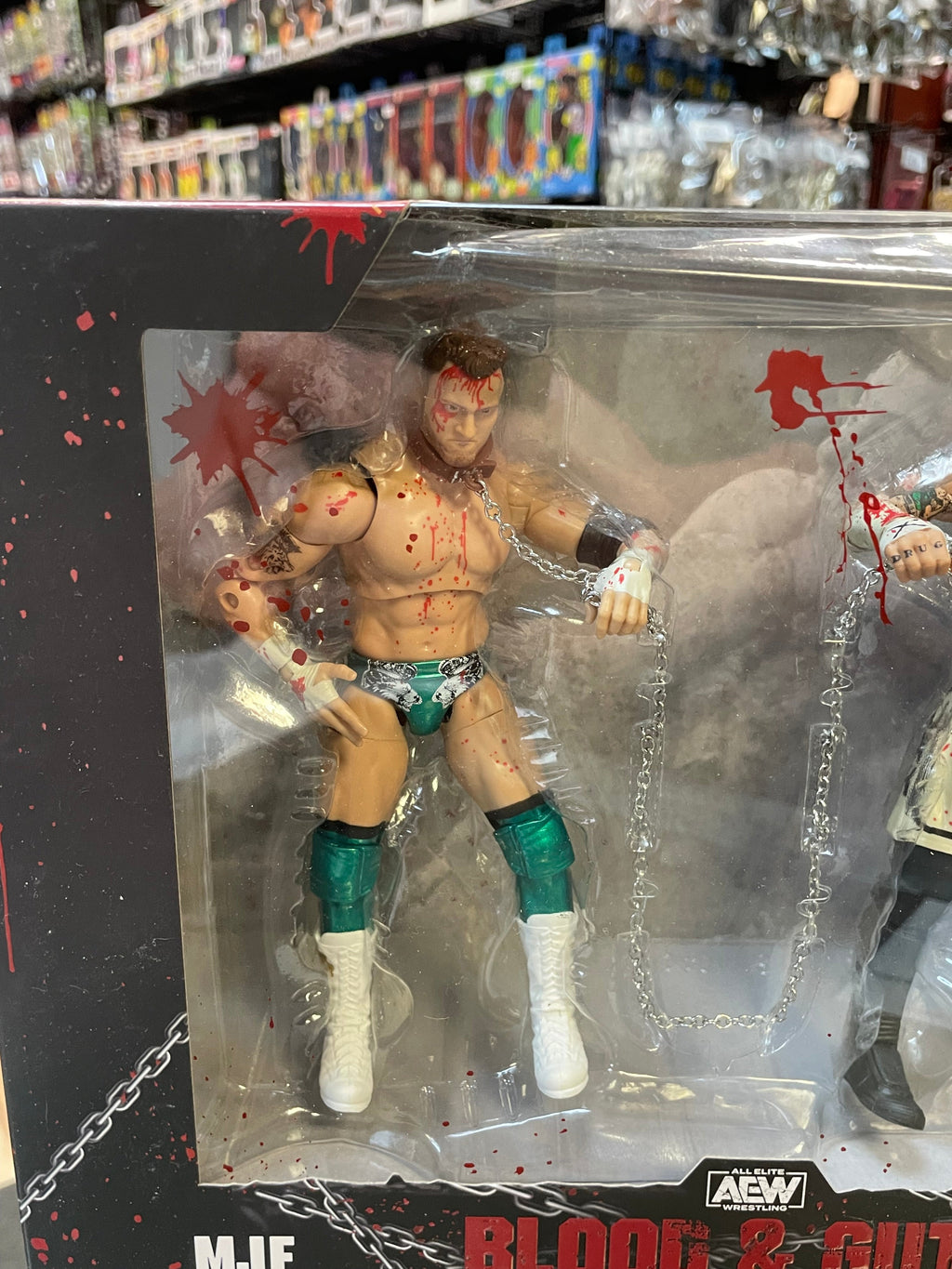 Blood & Guts: CM Punk & MJF  (AEW Unmatched Collection, Jazwares) **SEALED**