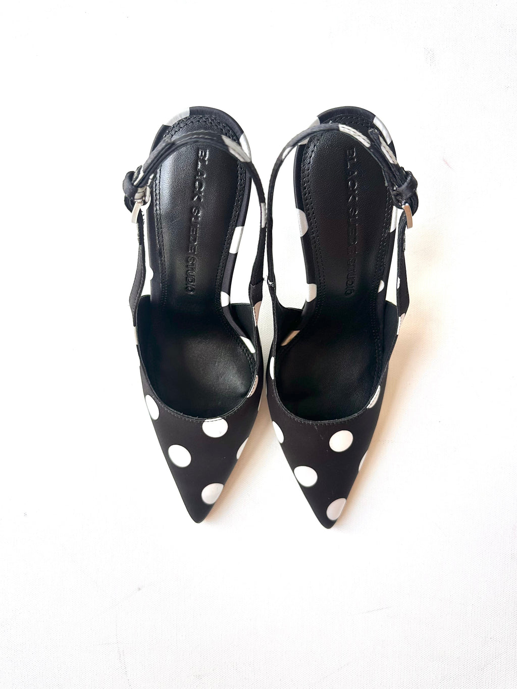 Black Suede Studio Branca Heel