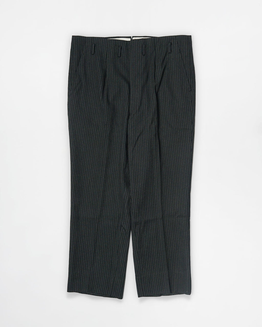 1960’s Stripe Wool Trousers / Size: 35