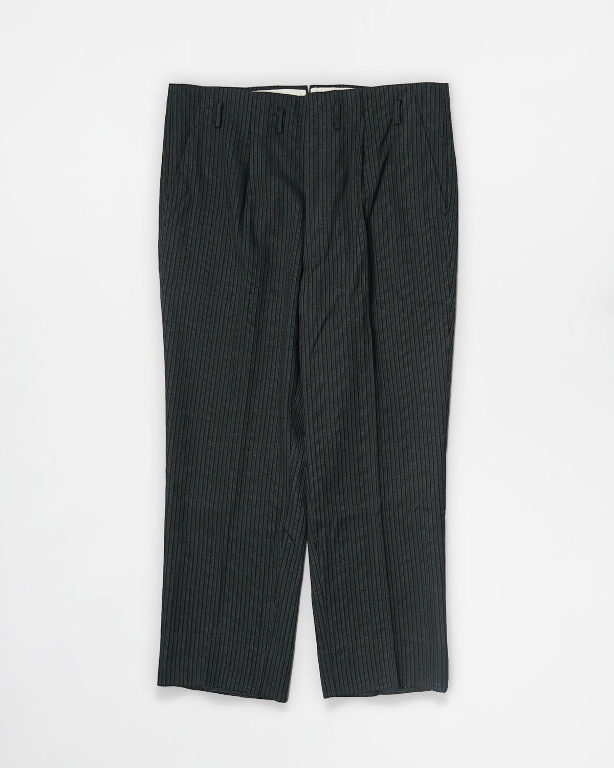 1960’s Stripe Wool Trousers / Size: 35