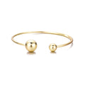 Gold Plated Spheres Cuff