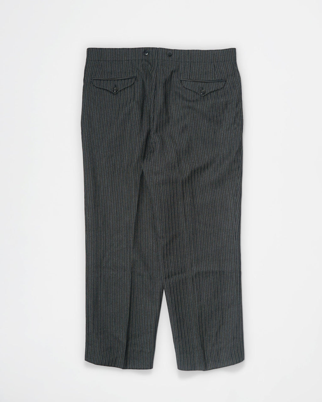 1960’s Stripe Wool Trousers / Size: 35