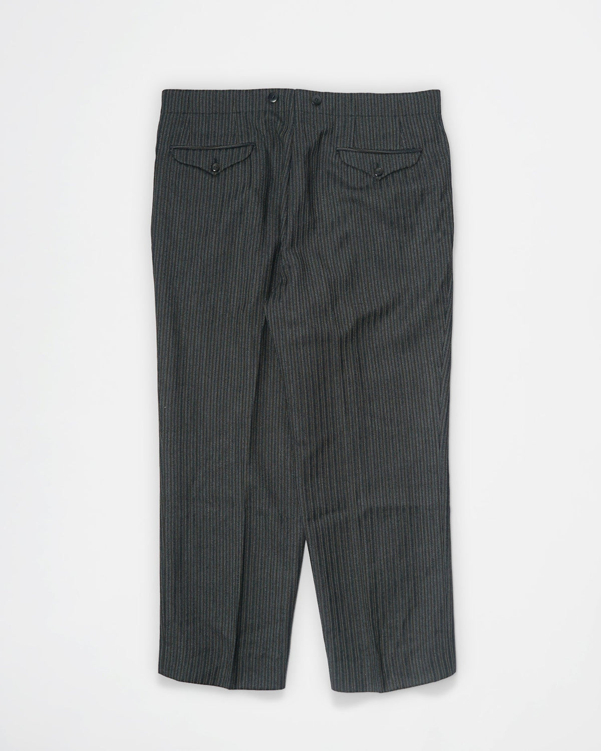 1960’s Stripe Wool Trousers / Size: 35