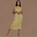 Golden Lime Midi Dress