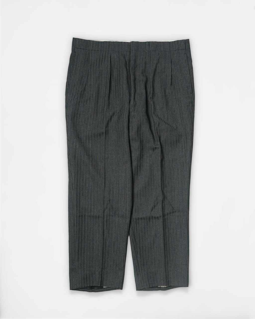 1960’s Stripe Wool Trousers / Size: 35