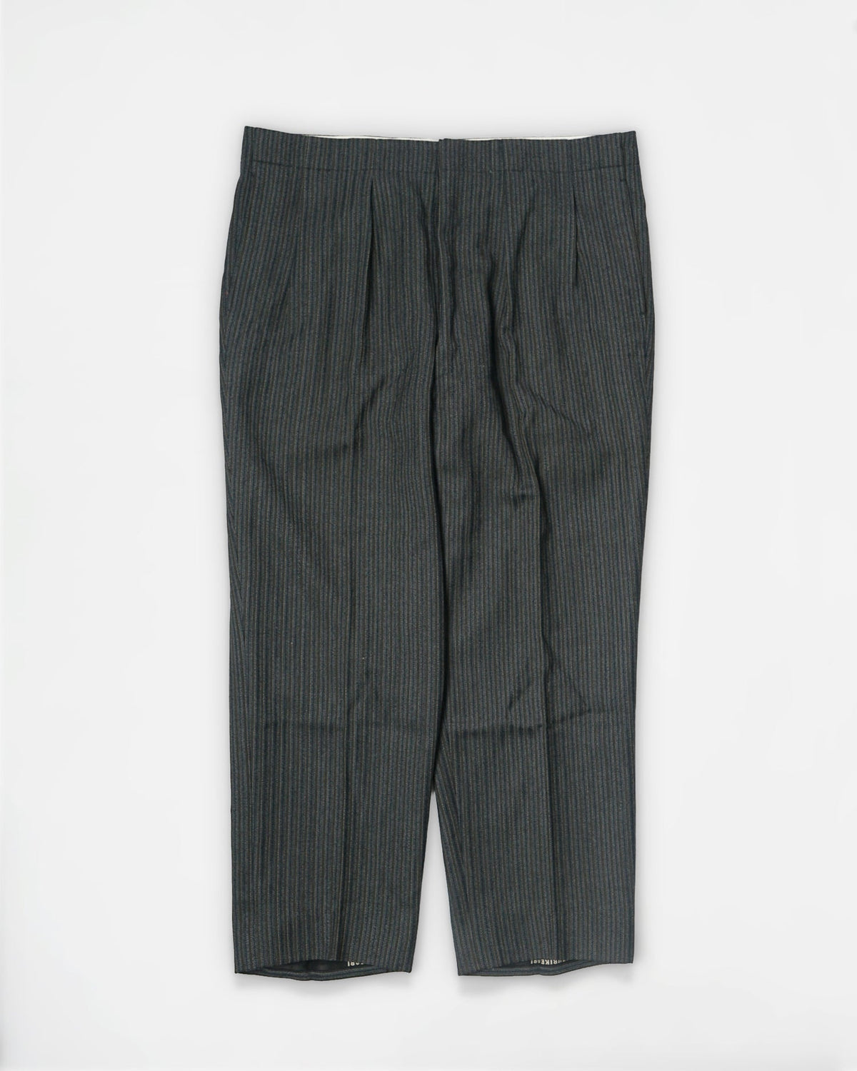 1960’s Stripe Wool Trousers / Size: 35