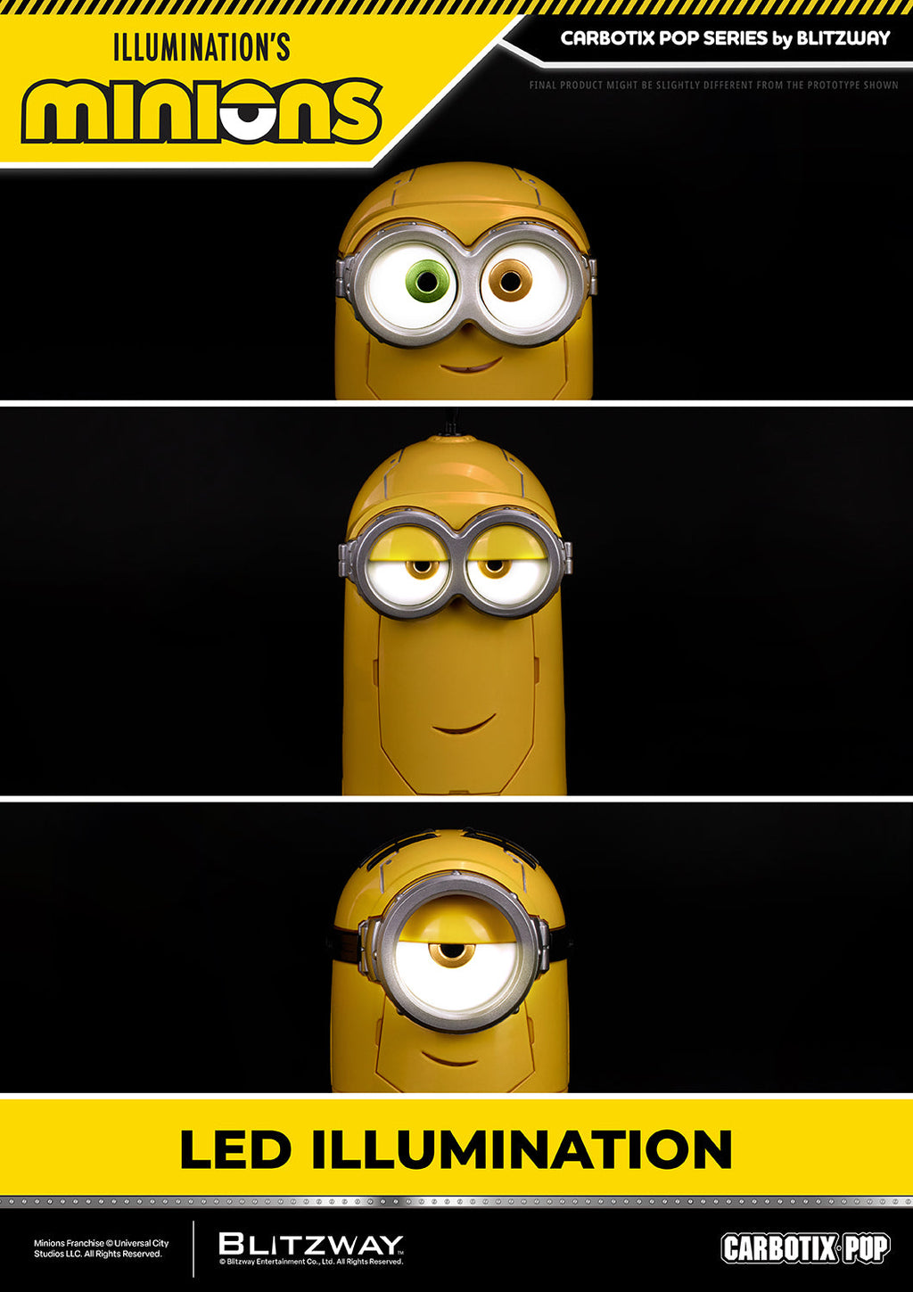 Illumination's Minions: BOB, STUART, and KEVIN Carbotix Pop DX Version
