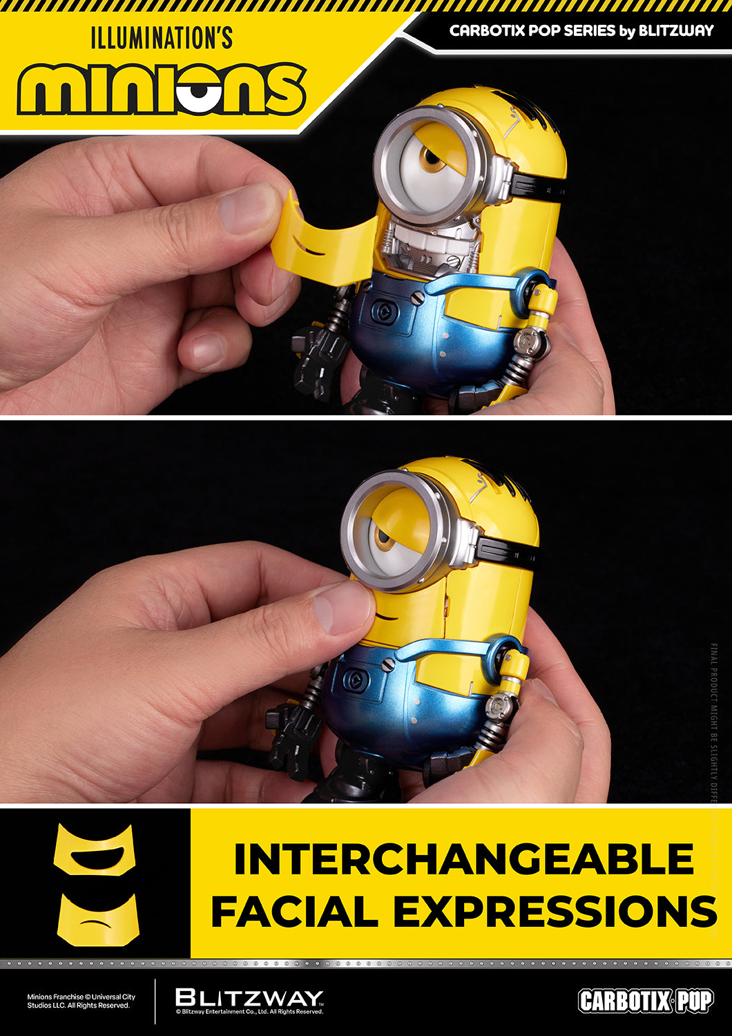 Illumination's Minions: BOB, STUART, and KEVIN Carbotix Pop DX Version