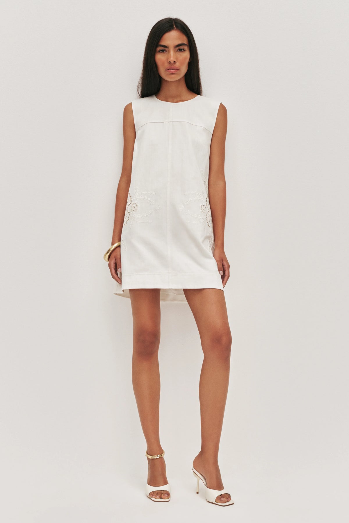 Aje Halo Embroidered Dress