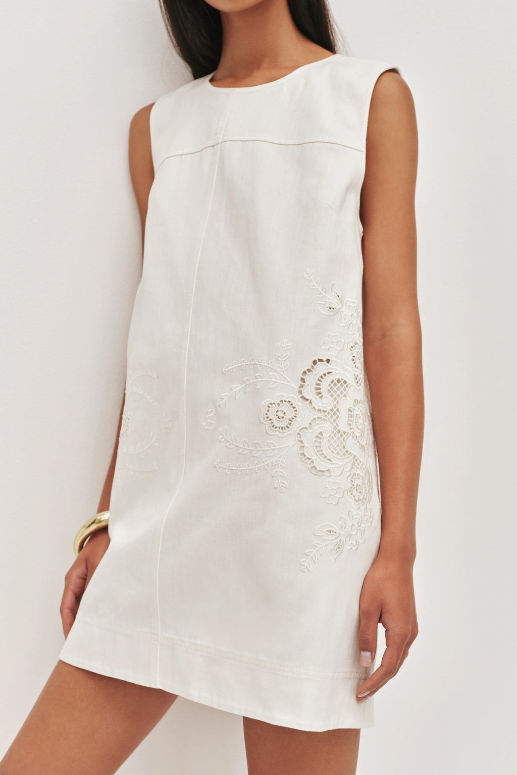 Aje Halo Embroidered Dress