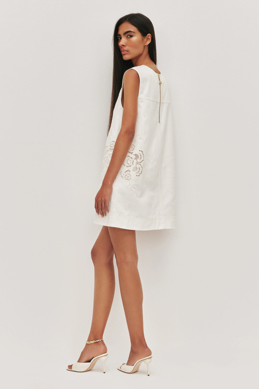Aje Halo Embroidered Dress